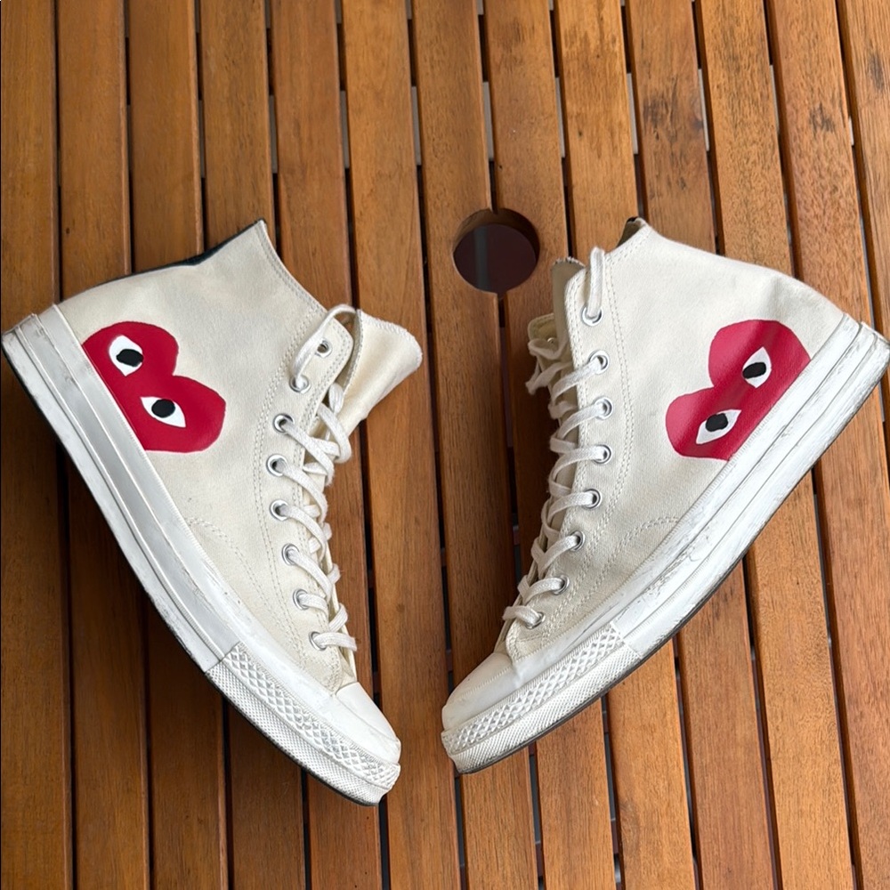 Converse X Comme des Garcons PLAY White